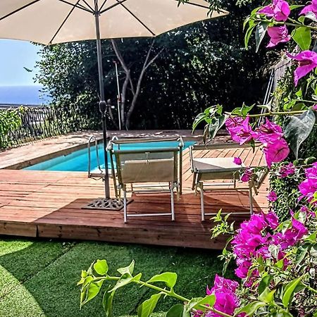 Apartamento Flat With Panoramic Terrace And Private Pool Mt5X3 Taormina Exterior foto