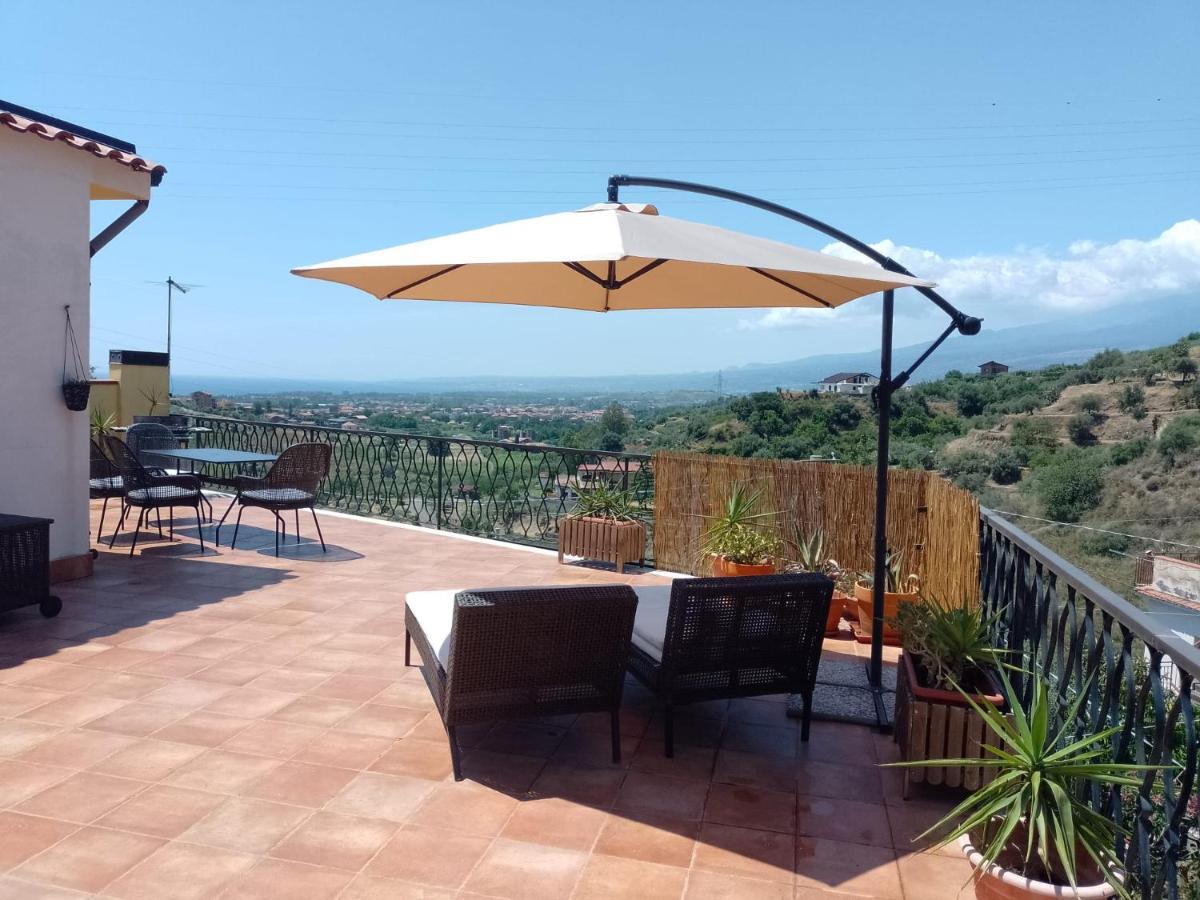 Apartamento Flat With Panoramic Terrace And Private Pool Mt5X3 Taormina Exterior foto